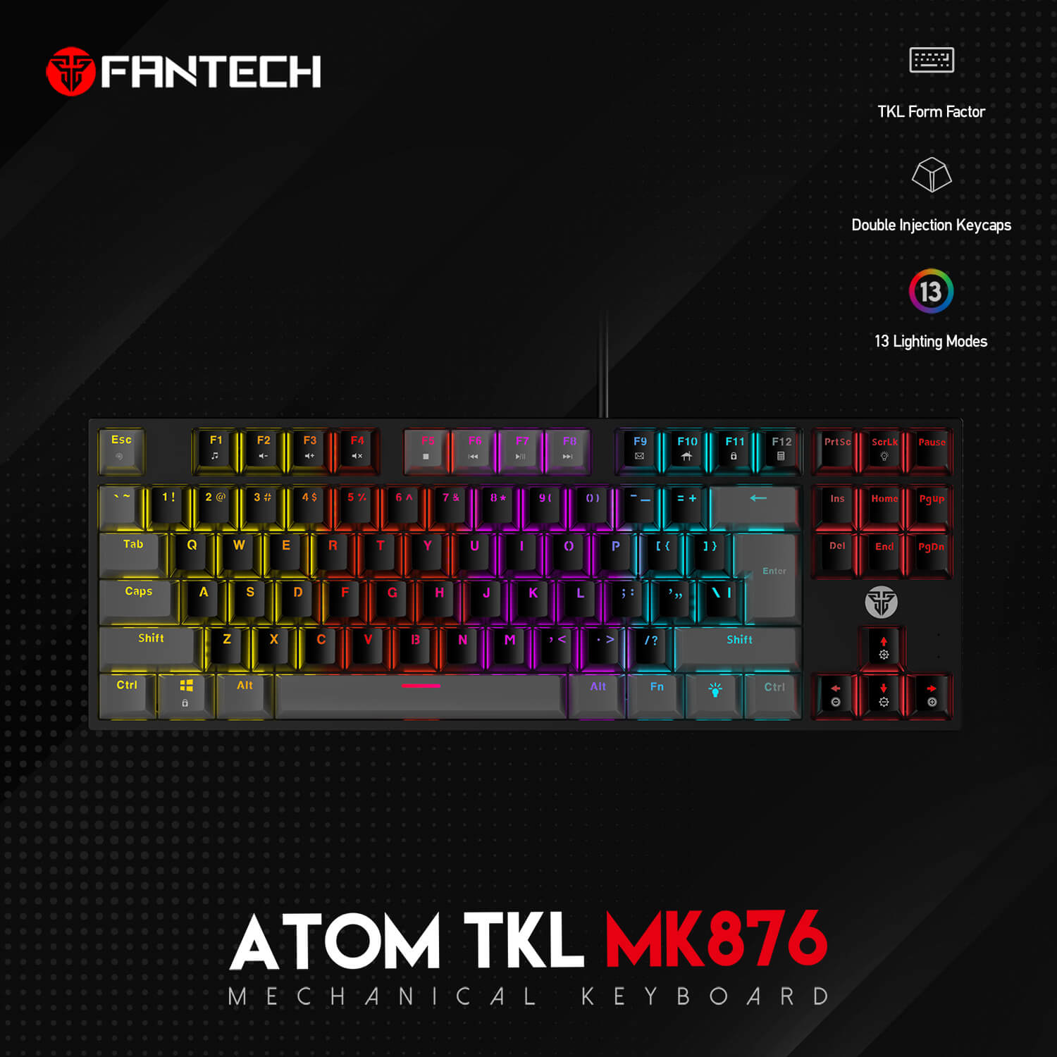 FANTECH_ATOM_MK876_BLACK_ARABIC_RGB_MECHANICAL_KEYBOARD