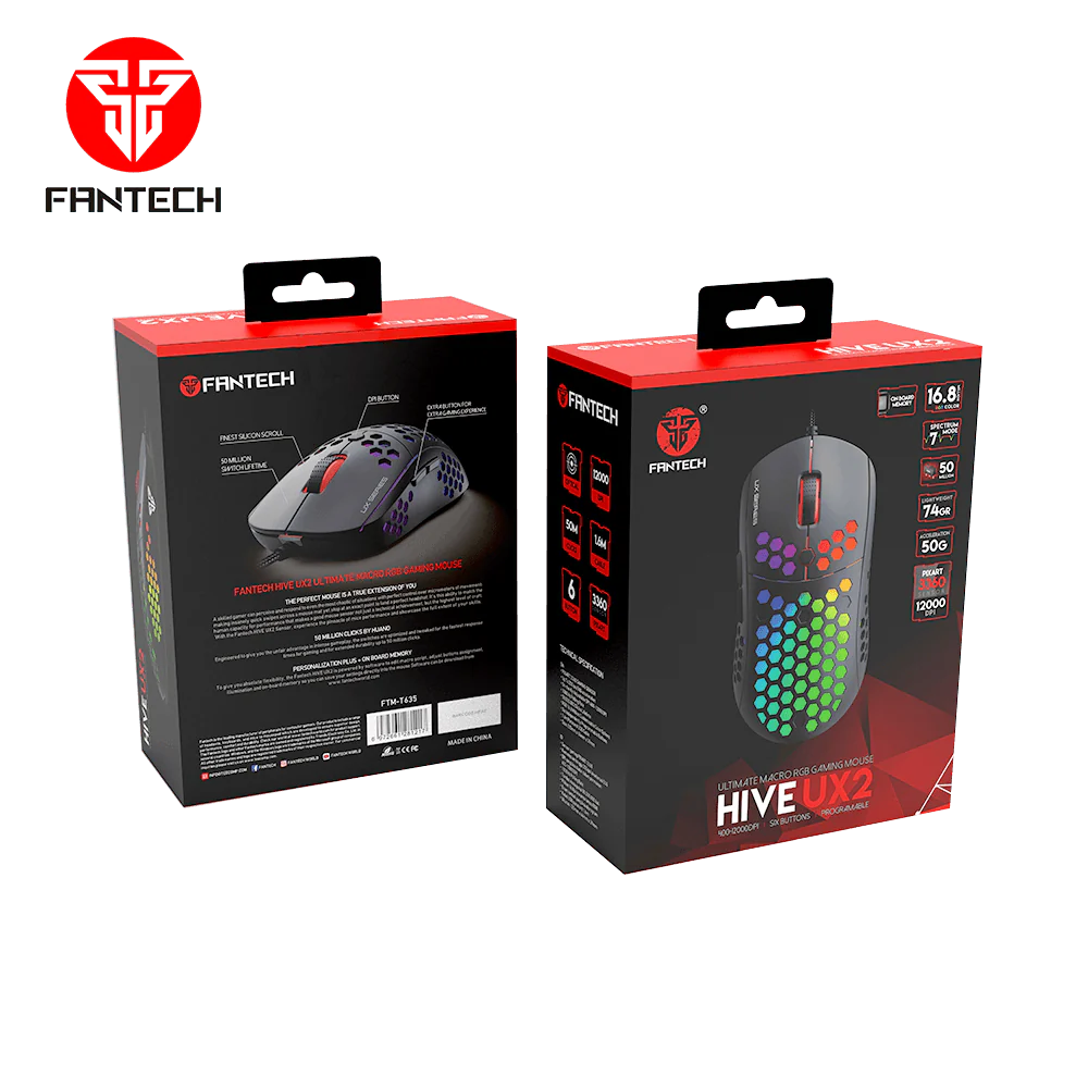 hive ux2 macro rgb gaming mouse 504