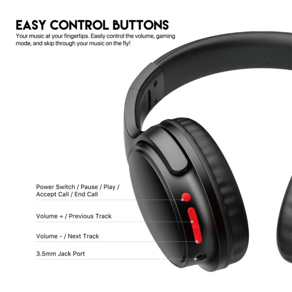 Fantech WH03 GO Move Bluetooth 5.0 Wireless Headphone Dual Connection - Image 4