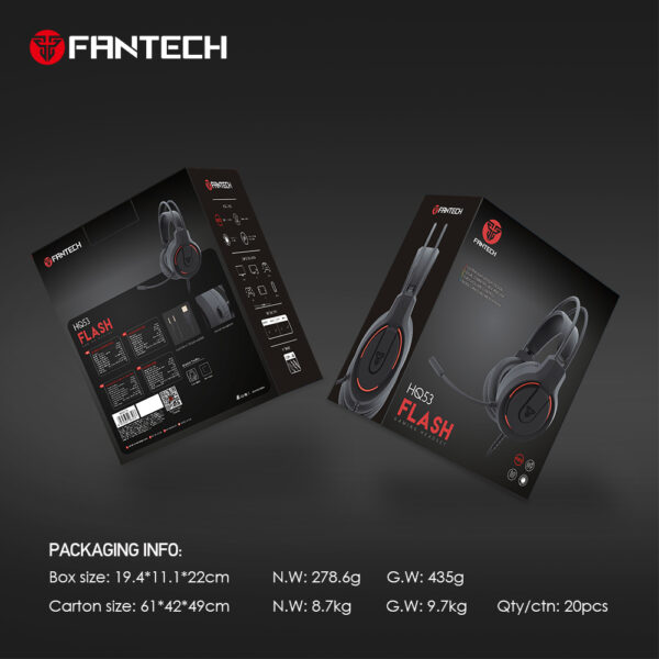FANTECH HQ53 GAMING HEADSET - Image 4