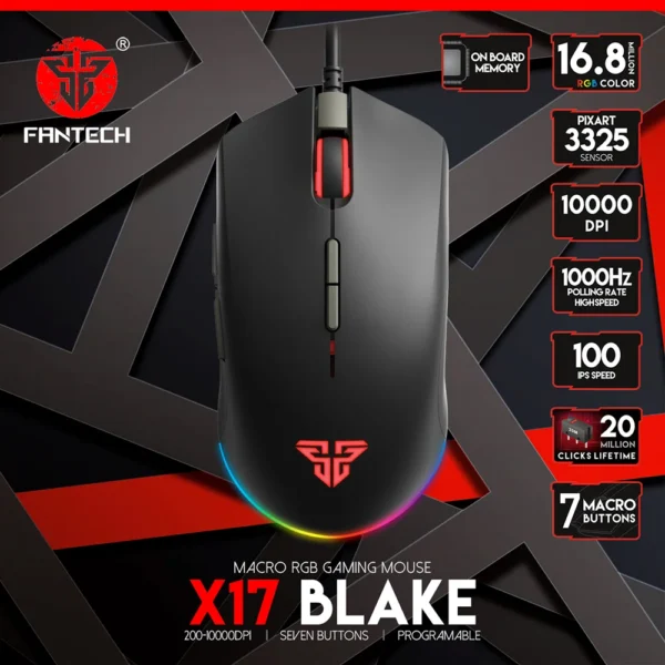 FANTECH X17 BLAKE GAMING MOUSE - Image 2