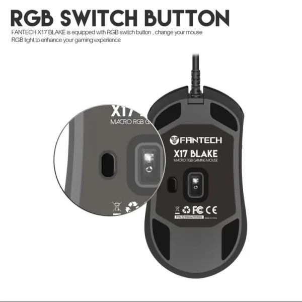 FANTECH X17 BLAKE GAMING MOUSE - Image 4