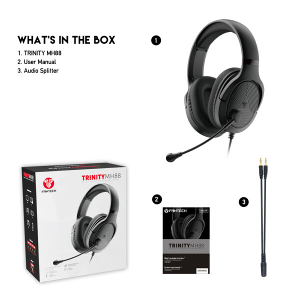 FANTECH TRINITY MH88 GAMING HEADSET - Image 6